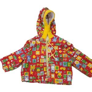Vintage Gender Neutral Baby Colorful Coat Size 12/18 Months